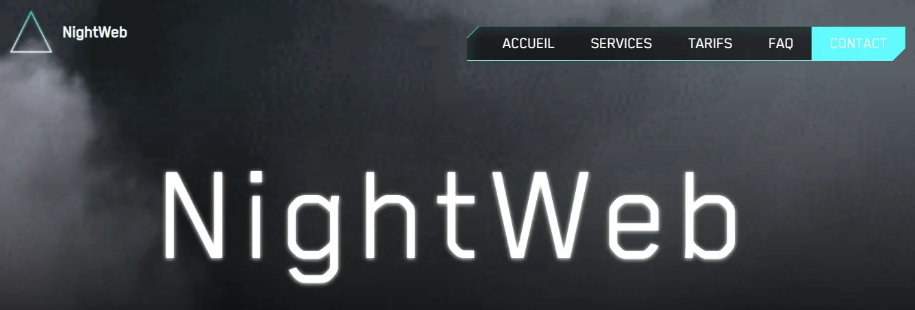 Aperçu d’un site vitrine à univers créatif